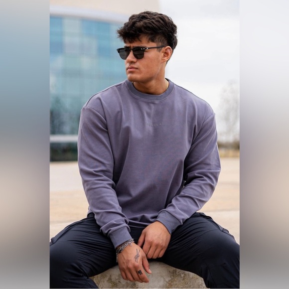 YoungLA Other - YoungLa Cloud Foam 450 Oversized Long Sleeve T Shirt Dark Grey